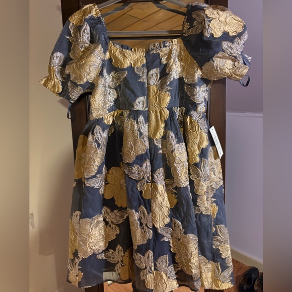 JessaKae Beaumont Gray Gold Dress - Picture 4 of 4